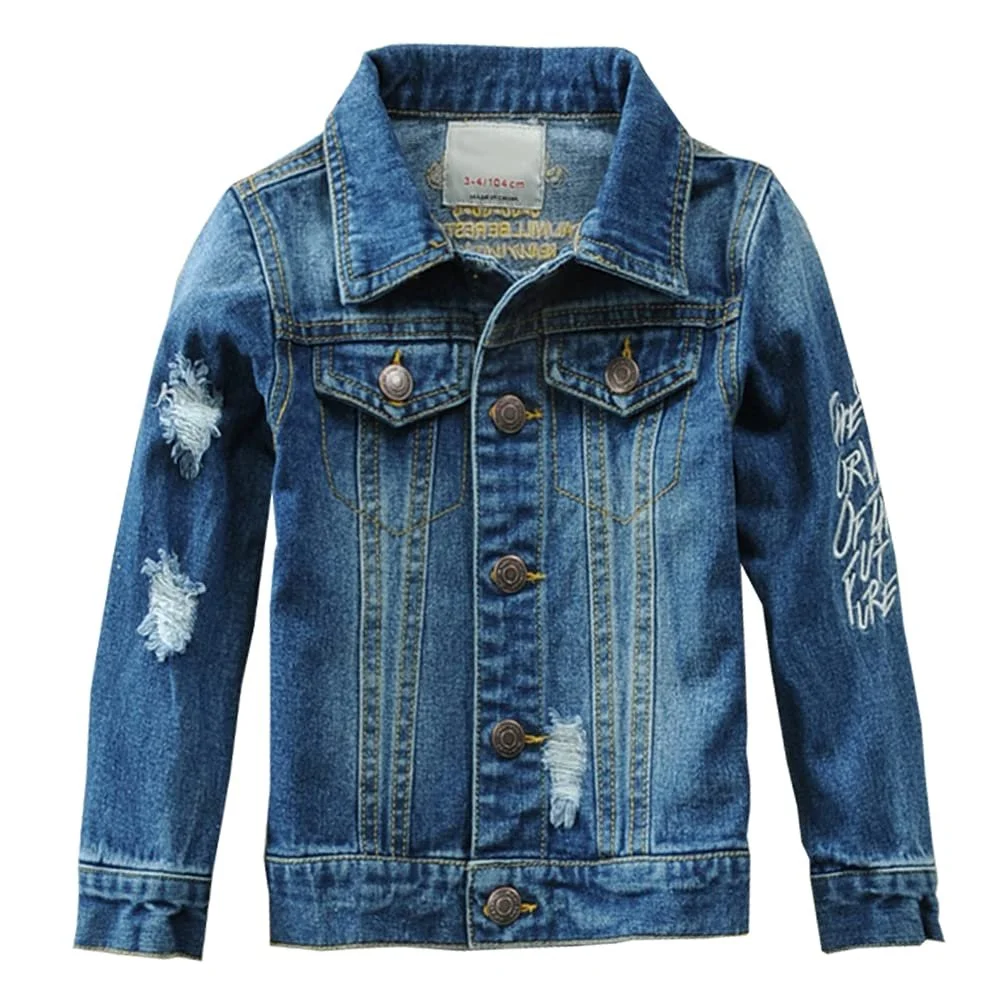Джинсова куртка для хлопчиків L SERVER, денімова, бавовняна, весняно-осіння, фото №1 Джинсова куртка для хлопчиків L SERVER, денімова, бавовняна, весняно-осіння, фото №1