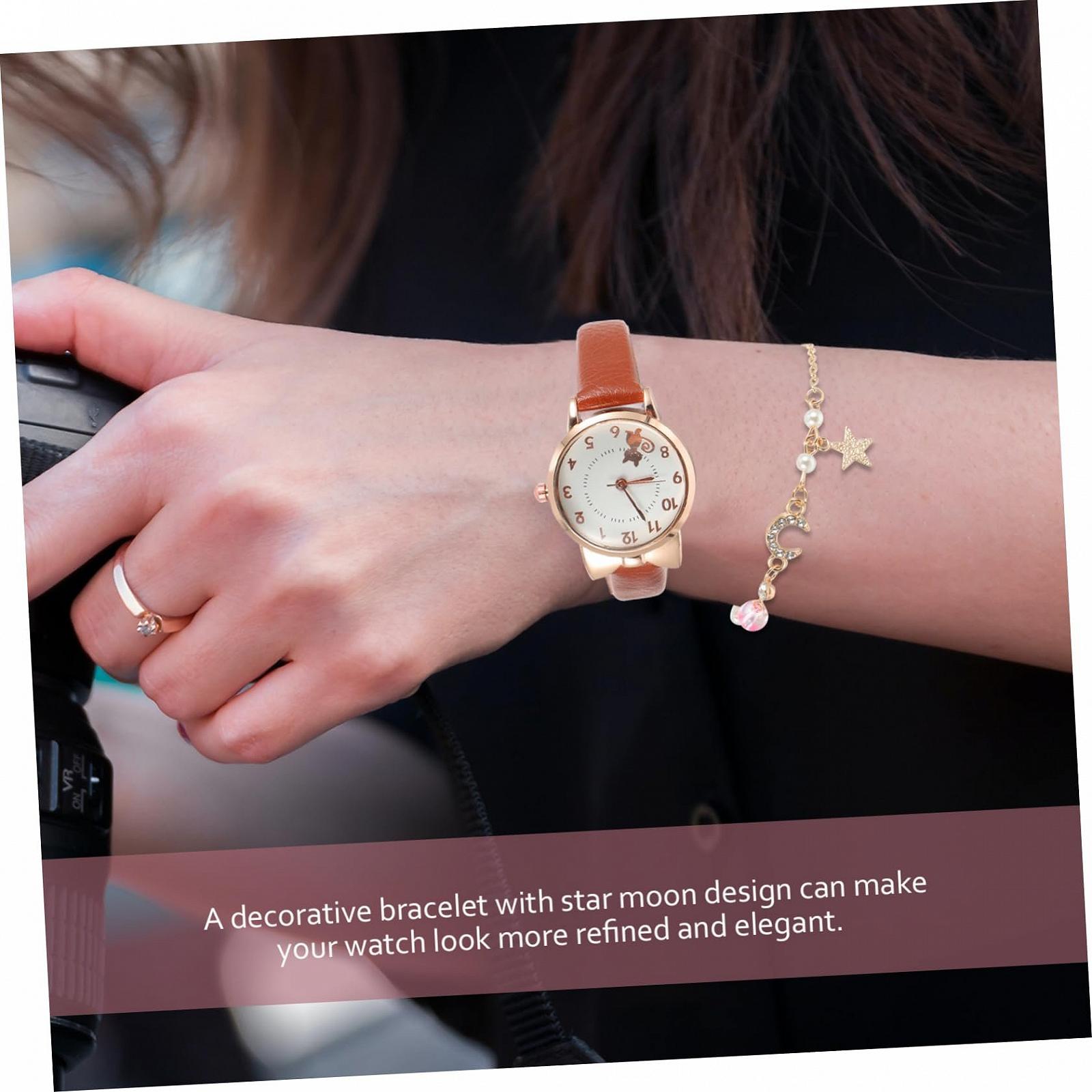 Кварцовий годинник Healvian Жіночий з місячним браслетом, фото №3 Кварцовий годинник Healvian Жіночий з місячним браслетом, фото №3