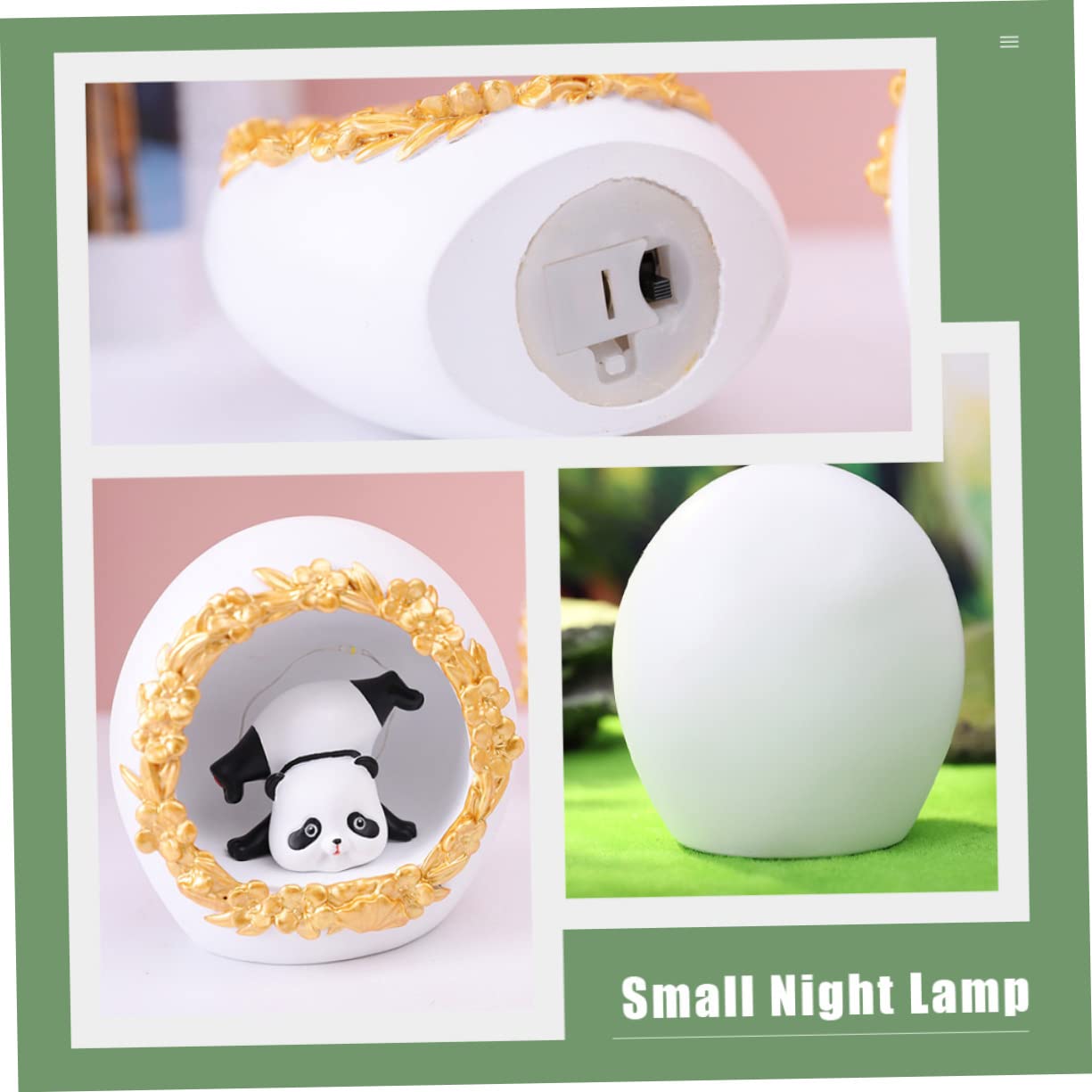 Нічник OSALADI Panda Star 4 шт. Panda LED Світильник USB Нічник Cartoon Resin, фото №2