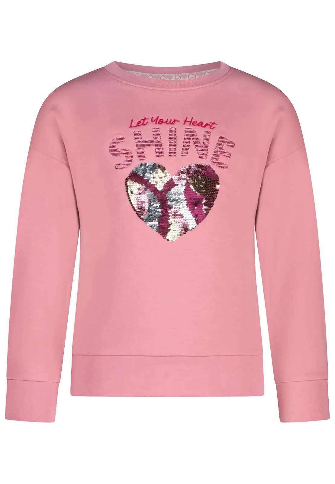 Світшот SALT AND PEPPER для дівчат з кольоровими реверсивними блискітками у формі серця, фото №1