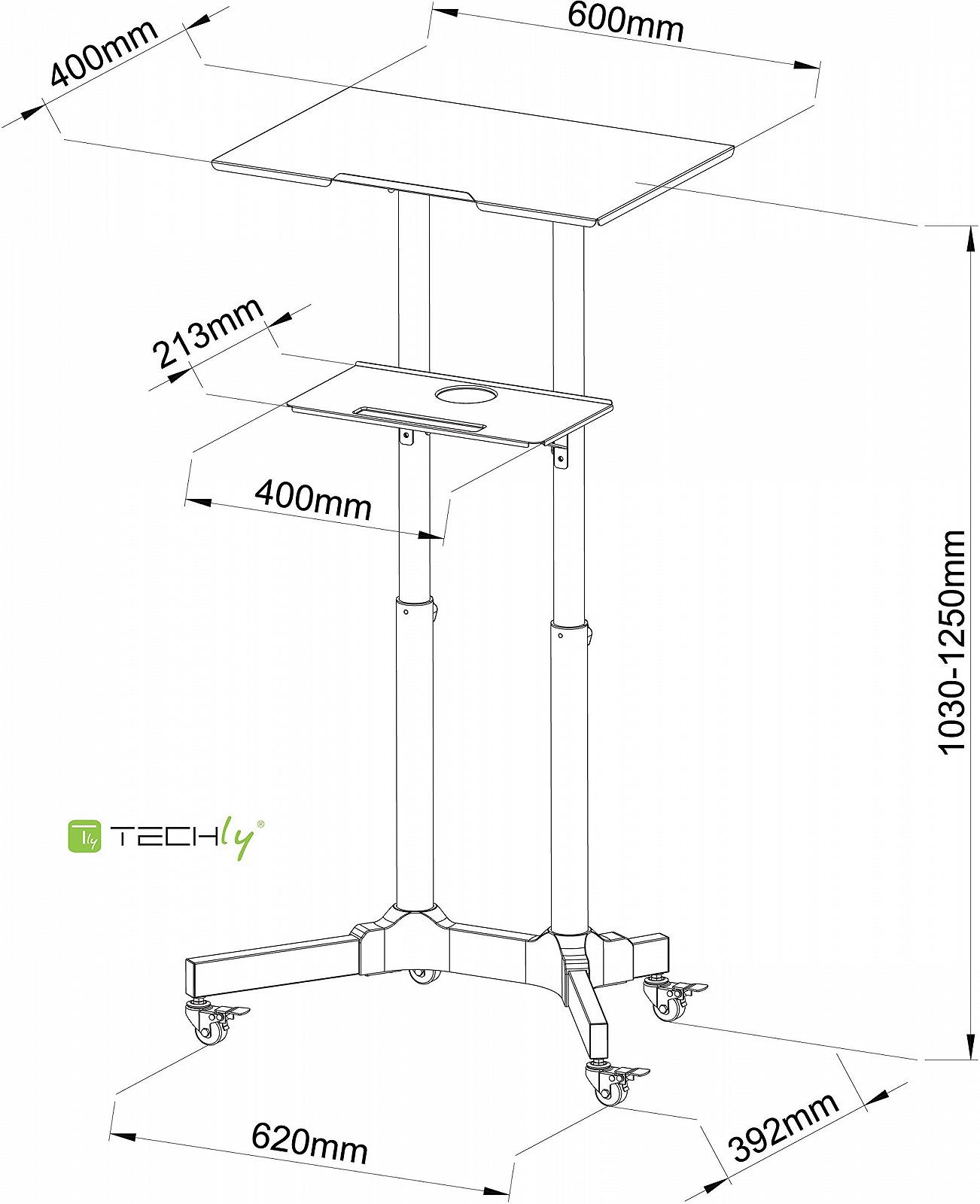 Подставка для ноутбука Techly ICA-TB TPM-1BK Черный, фото №3
