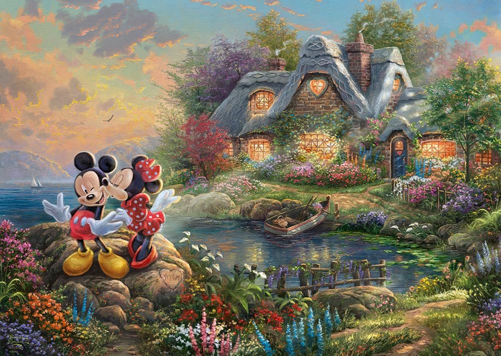 Пазл Schmidt Spiele Thomas Kinkade Disney Sweethearts Mickey & Minnie 59639 1000 деталей разноцветный, фото №1