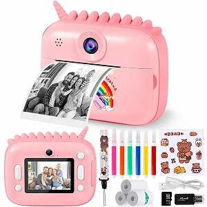 Детская фотокамера мгновенной печати 12MP 2.4" 1080P 32GB Bundle - Фото 1