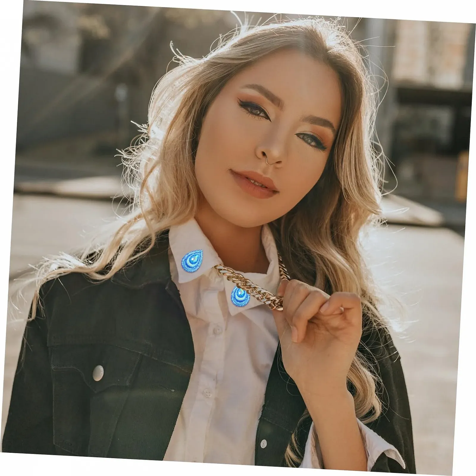 Стразы Водопад TEHAUX Форма павлиньего хвоста Плоская задняя часть, фото №7