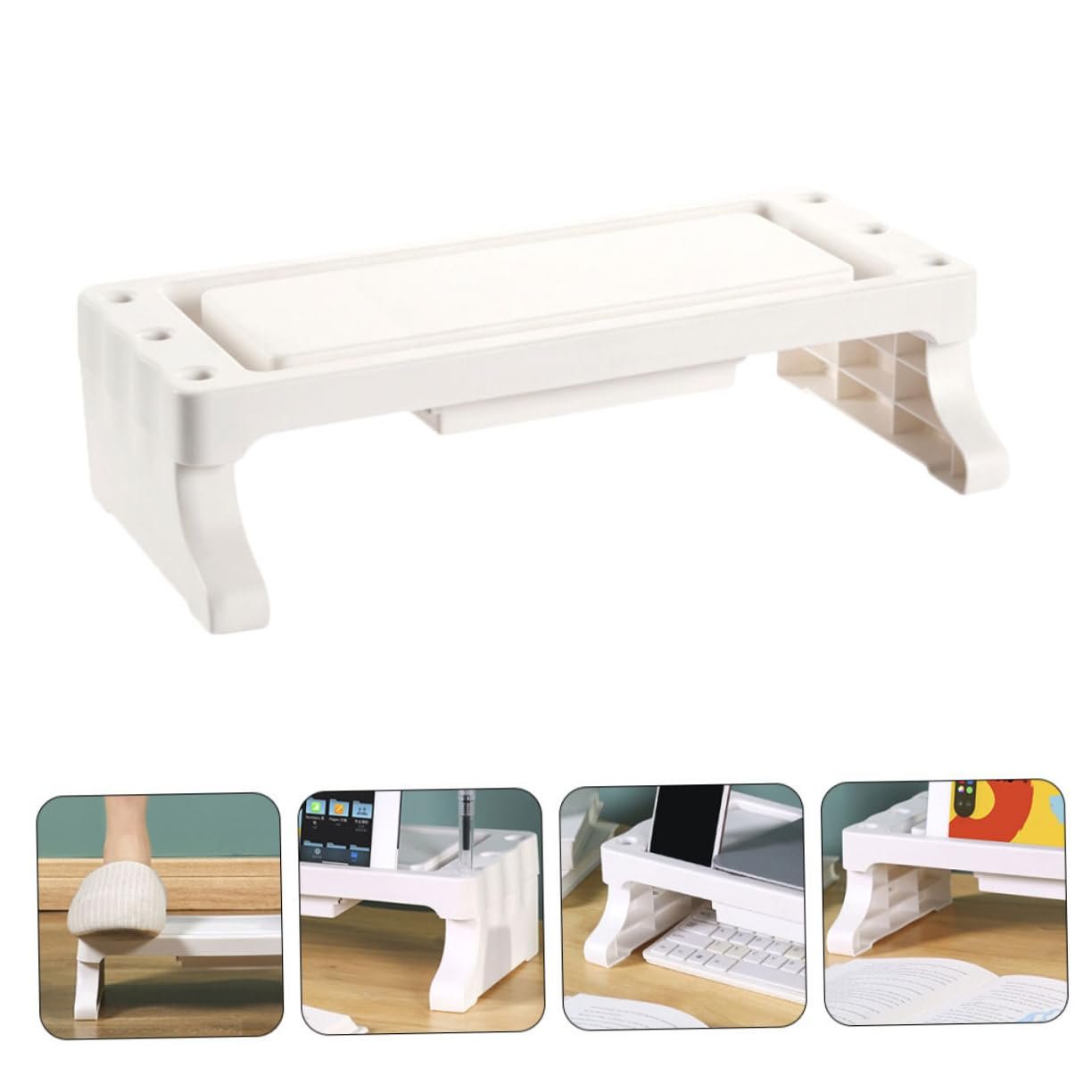 Подставка для монитора для ноутбука Подставка-возвышение Держатель для хранения дисплея Держатель для хранения ручек Компьютерные аксессуары для организации стола, фото №8