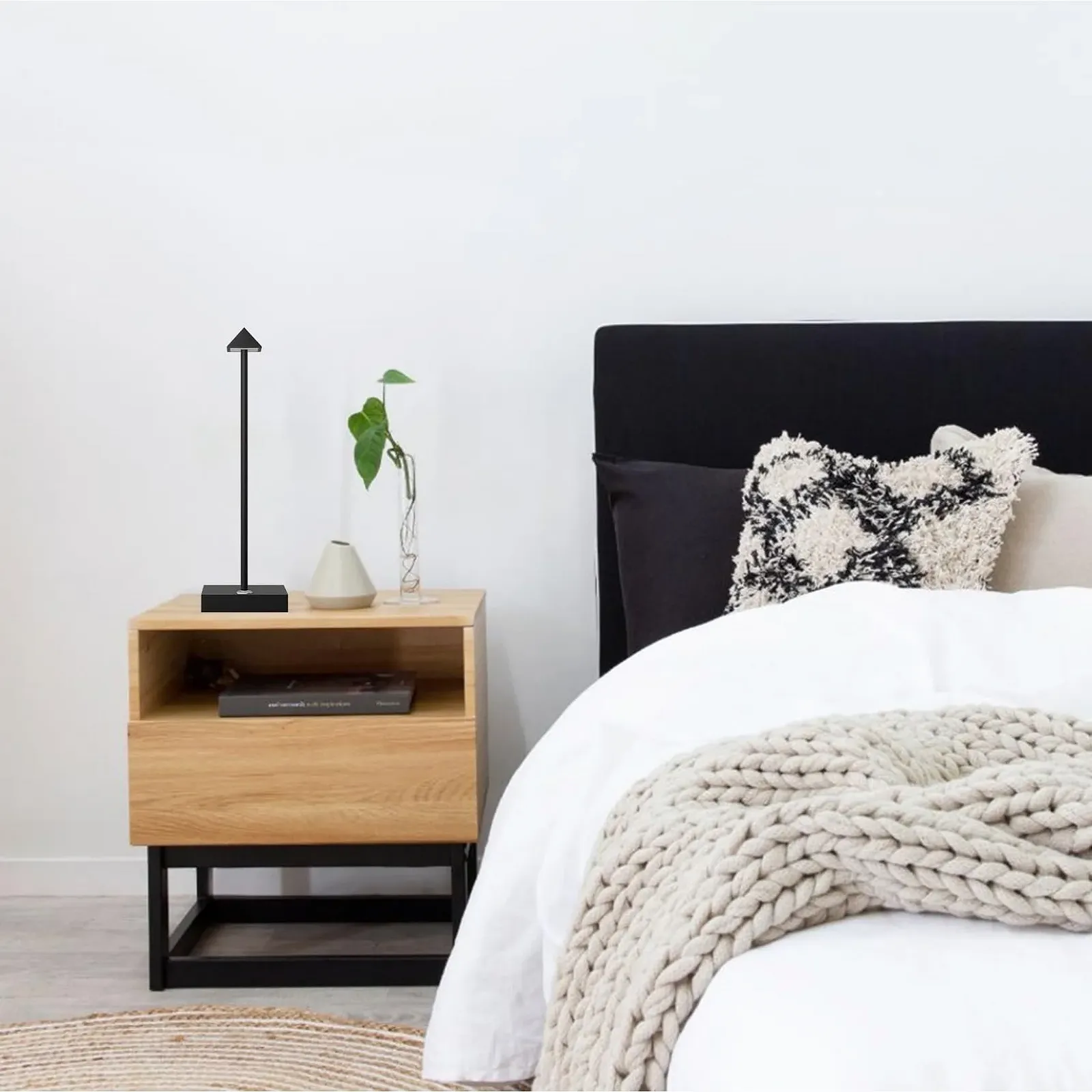 Настільна лампа Aipsun 2 шт. LED Dimmable Battery USB-C IP54 Anthracite, фото №7