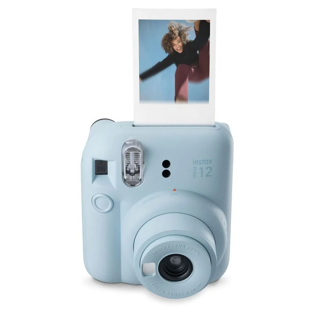 Фотокамера мгновенной печати Fujifilm Instax Mini 12 с 40 снимками Пастельный голубой, фото №5