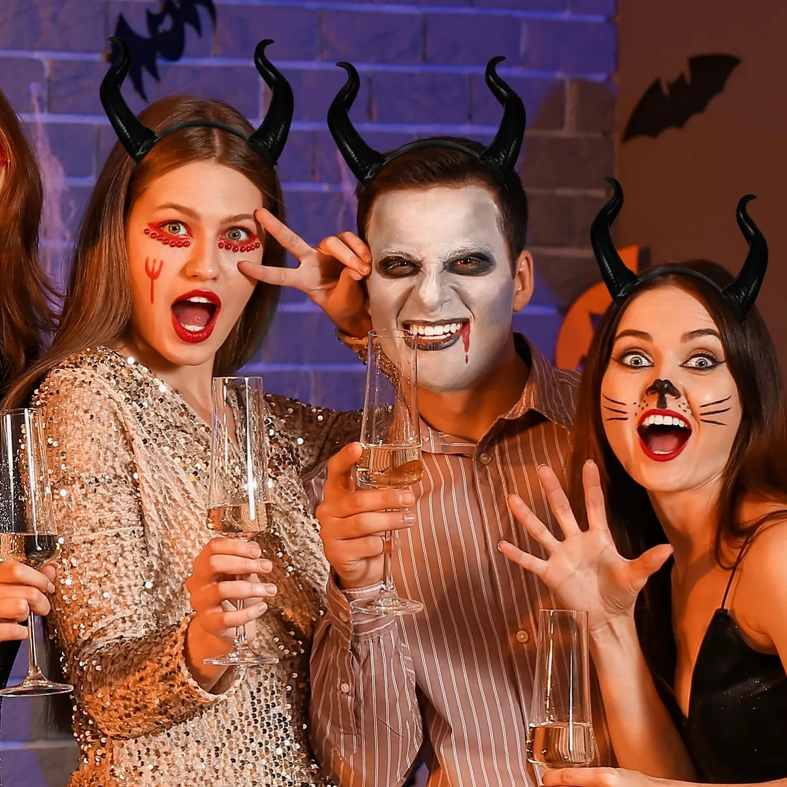 Обруч на голову Роги диявола TOYANDONA, фото №7