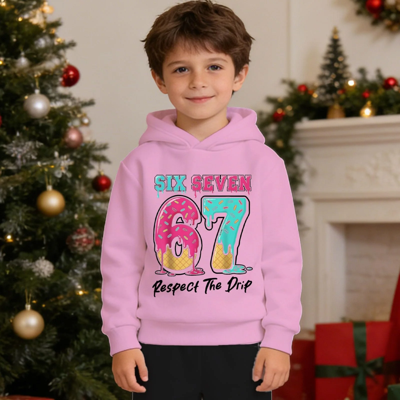 Толстовка Generisch для девочки, удобный свитшот для девочки, теплая толстовка для мальчика с захватывающими дышащими принтами для активного повседневного модного дня, рубашка с длинными рукавами, куртка-свитшот, фото №4