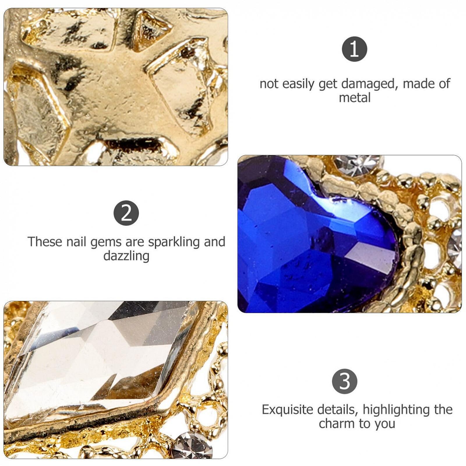 Стрази для нігтів FOMIYES, кольорові для гелевих нігтів, для нейл-арту, DIY вироби для манікюру, фото №8