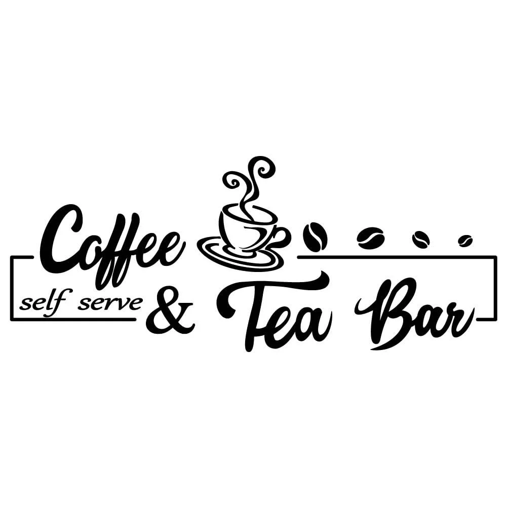Наклейка на стіну SUPERDANT Coffee and Tea Bar Vinyl 90 x 30 см, фото №1