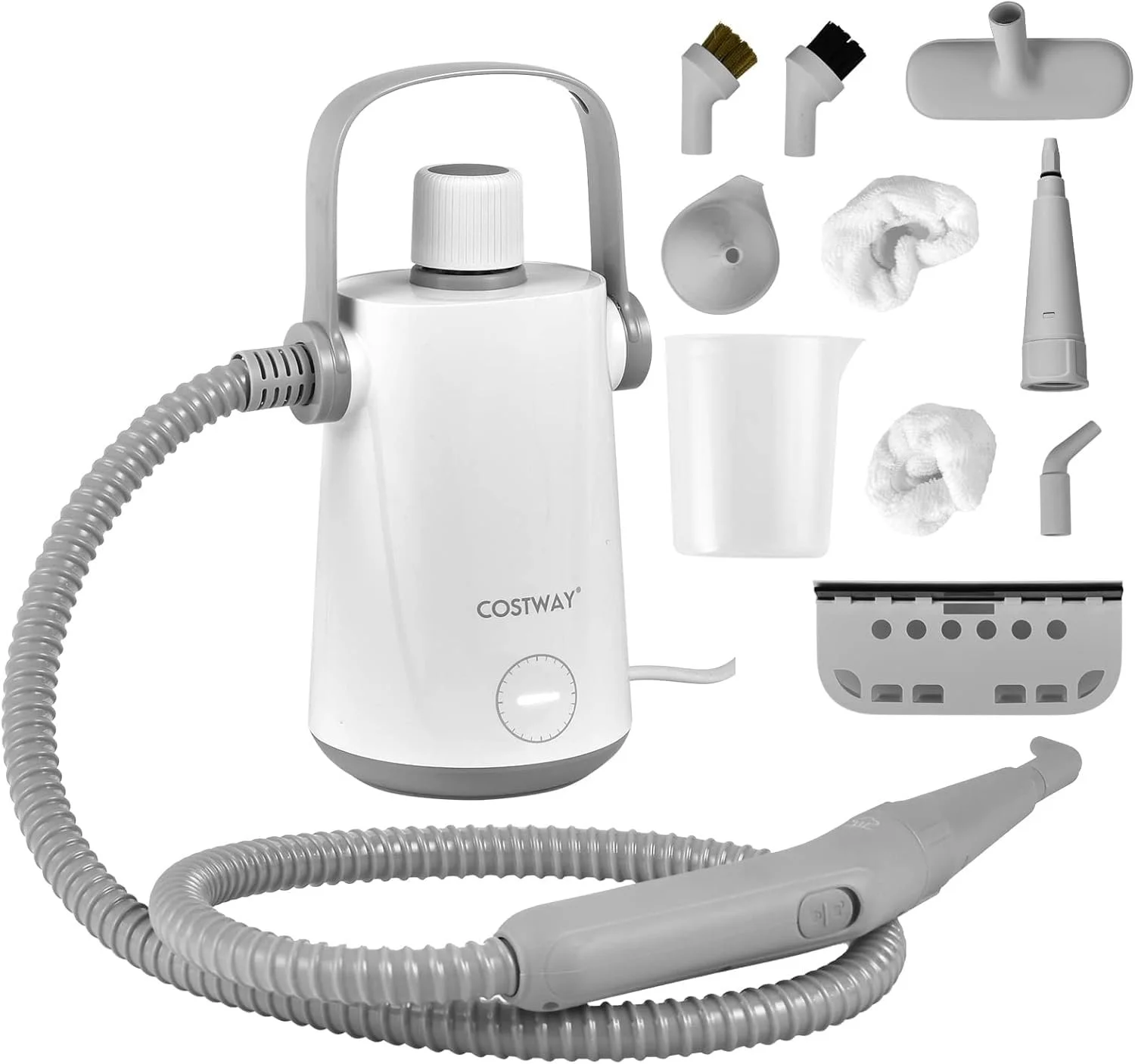 Пароочиститель FANTASK ручной 1000 Вт 300 мл с аксессуарами White, фото №1