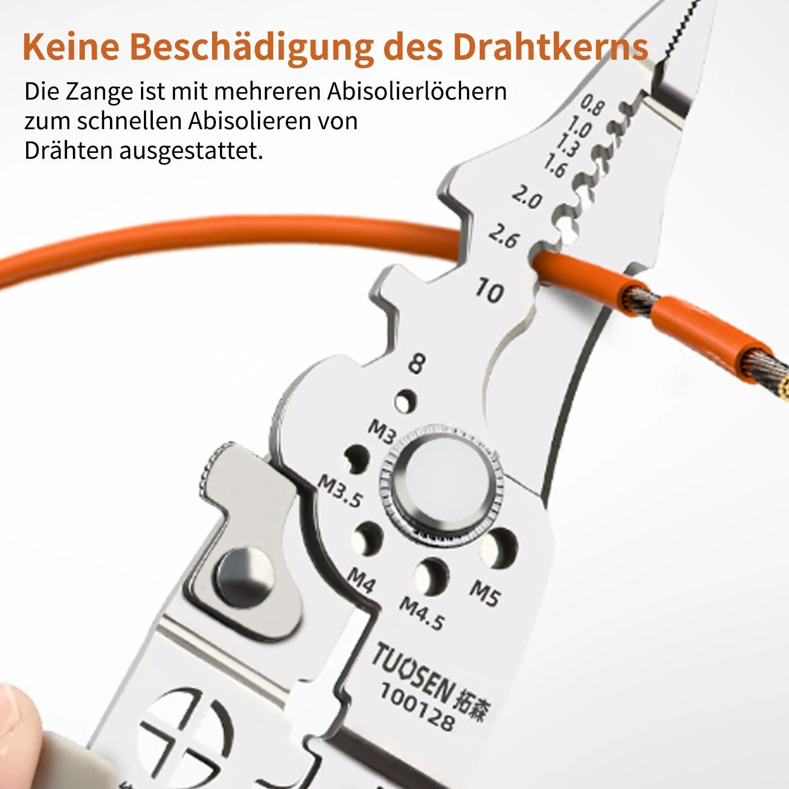 Стриппер многофункциональный Stainless Steel с функцией обжима и резки проводов, фото №5