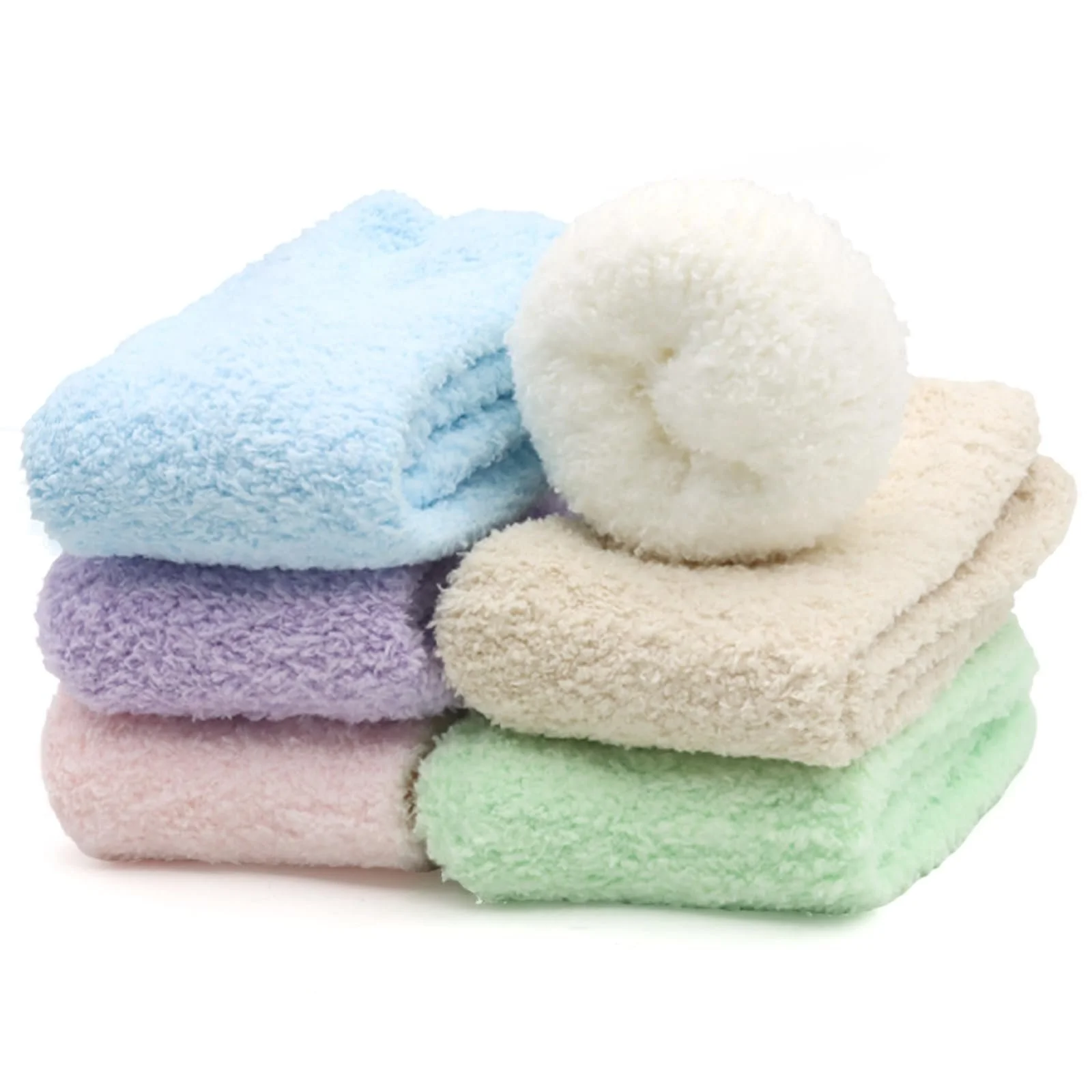 Шкарпетки VEGCOO з коралового флісу, середньої довжини, 6 пар, фото №1