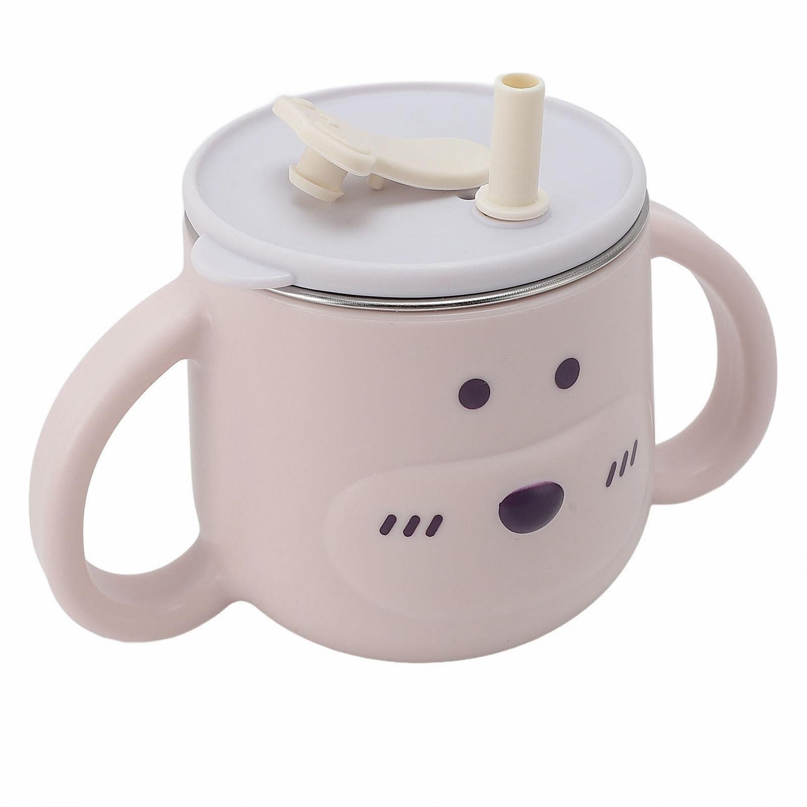 Кухоль Naroote з соломинкою з нержавіючої сталі з подвійними стінками 250 мл малюнок Рожева мавпа, фото №2