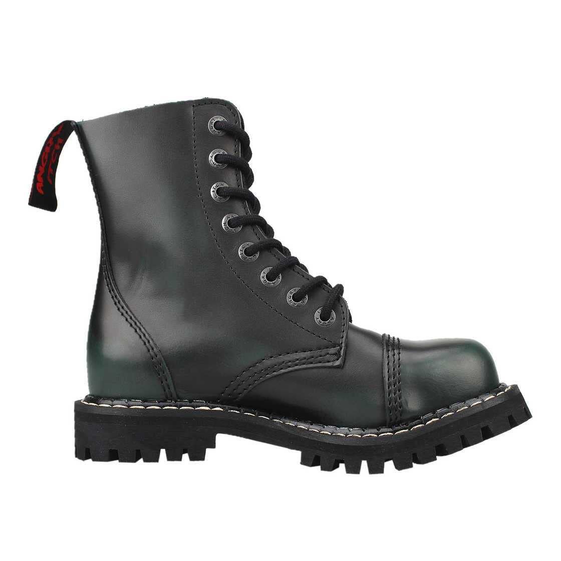 Черевики Шкіряні Angry ITCH Ranger Army 8-Hole Green Rub-Off Сталевий Носок EU36-48, фото №3