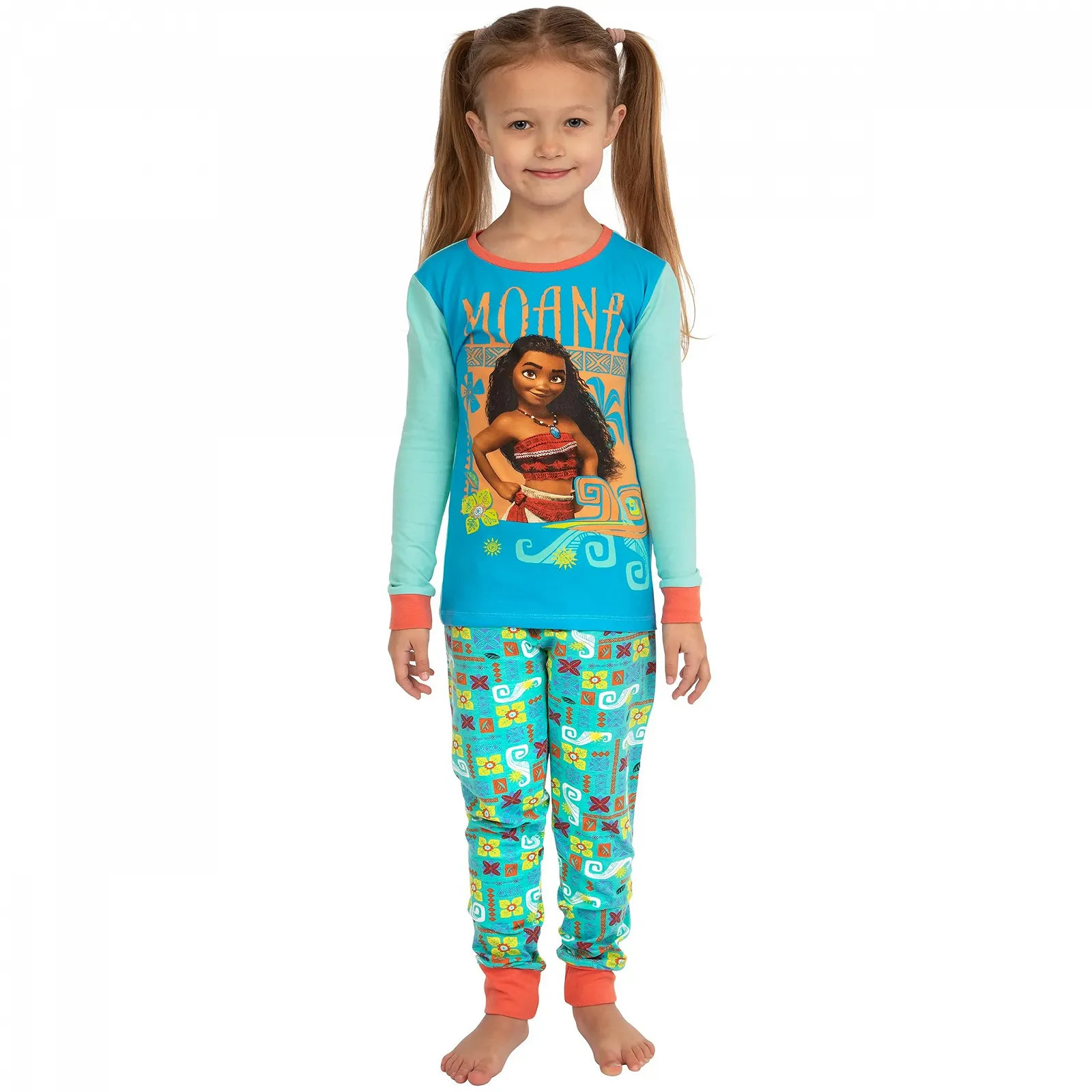 Піжама Disney Moana Slim Fit для дівчат, фото №2
