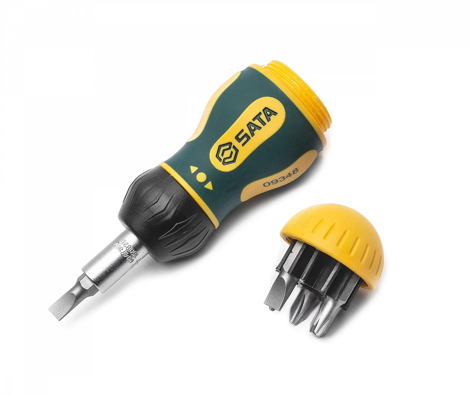 Викрутка з тріскачкою та магазином для біт SATA ST09348 6 шт., фото №2