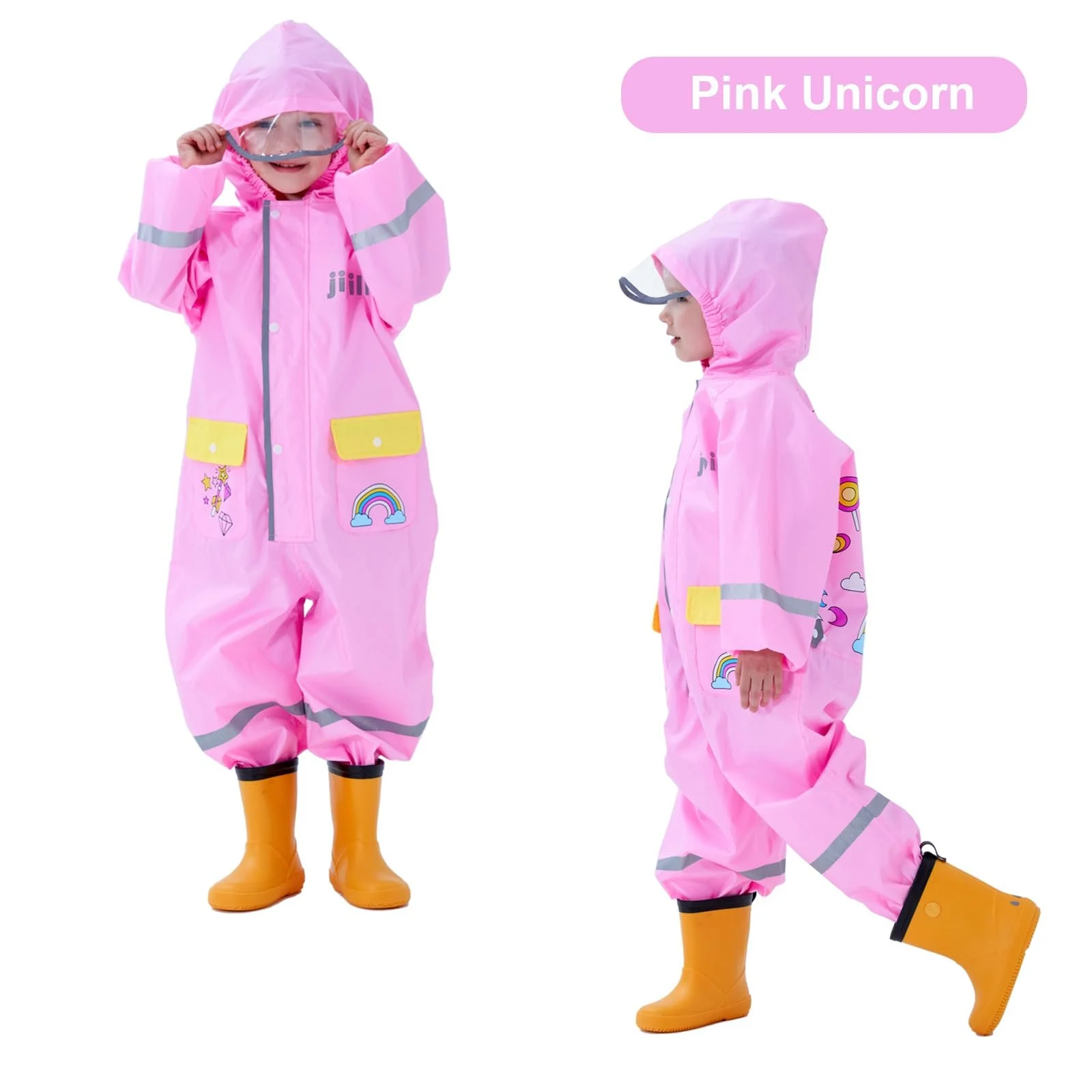 Дитячий дощовий комбінезон Hovkib для дівчаток та хлопчиків, фото №7