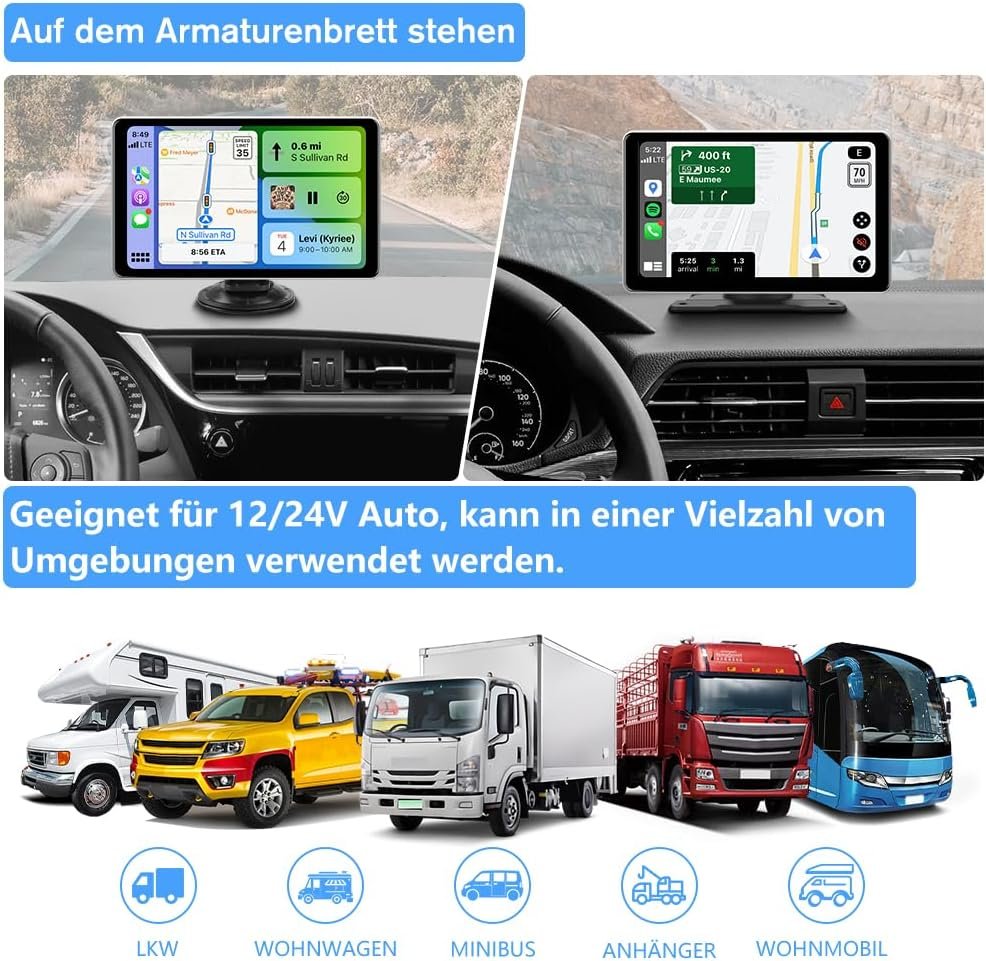 Автомагнітола AWESAFE / 9" / Сенсорна / Apple CarPlay / Android Auto / Bluetooth / USB / AUX / SD slot, фото №6