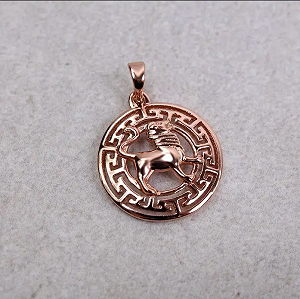 Кулон знак зодіаку-Лев позолочений synthetic.ua - Фото 1