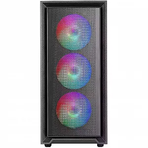 Корпус для ПК Mars Gaming MC-AIR / Midi Tower / FRGB, Закаленное стекло, Mesh / Без БП / Черный synthetic.ua - Фото 1