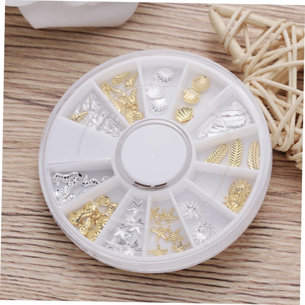 Стразы для ногтей COHEALI 1 шт 12 Бриллиант AB Стразы для ногтей DIY Аксессуары для ногтей Украшения для ногтей Металл, фото №8