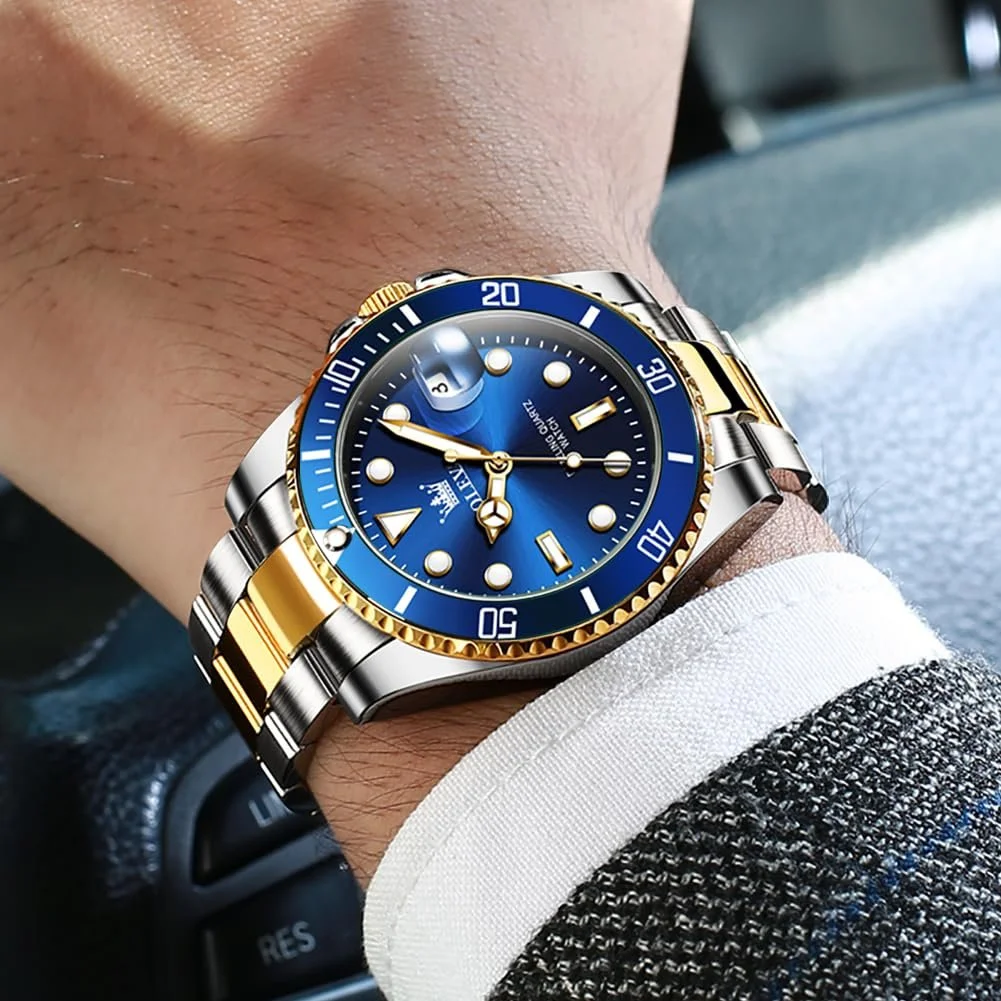 Чоловічий годинник OLEVS Кварцовий Аналоговий Водонепроникний Люмінесцентний, фото №4 Чоловічий годинник OLEVS Кварцовий Аналоговий Водонепроникний Люмінесцентний, фото №4