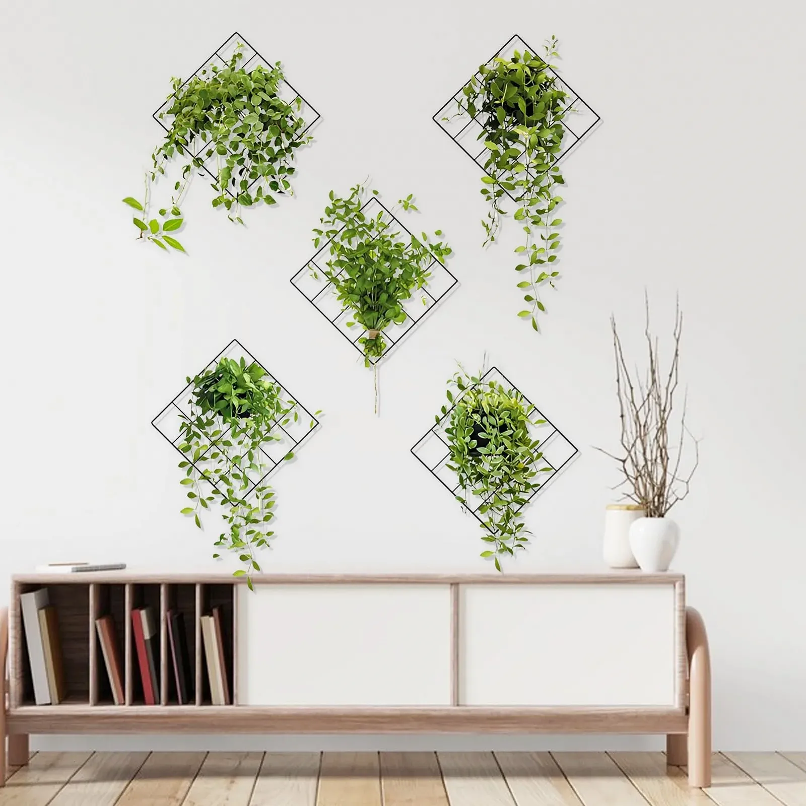 Наклейки на стену 3D Зеленые растения Тропические листья Плющ, фото №3