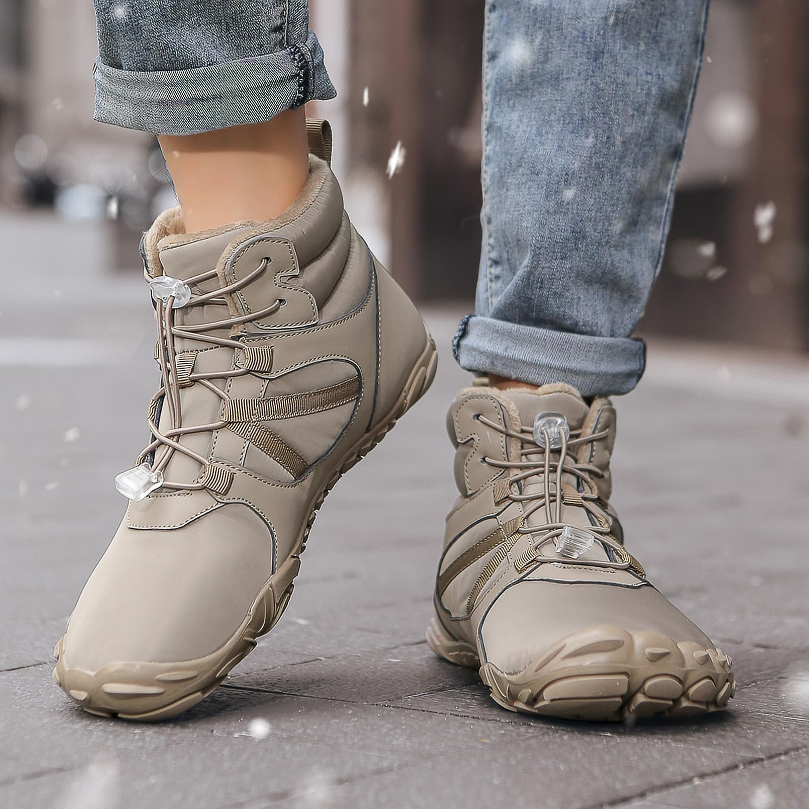 Ботинки зимние Payesrui Waterproof Unisex Легкие Нескользящие с теплой подкладкой для трейлраннинга, фото №5