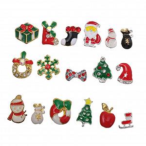 Набор для декорирования ногтей Mikinona Рождественский 20 шт. Рождественские мотивы - Фото 1