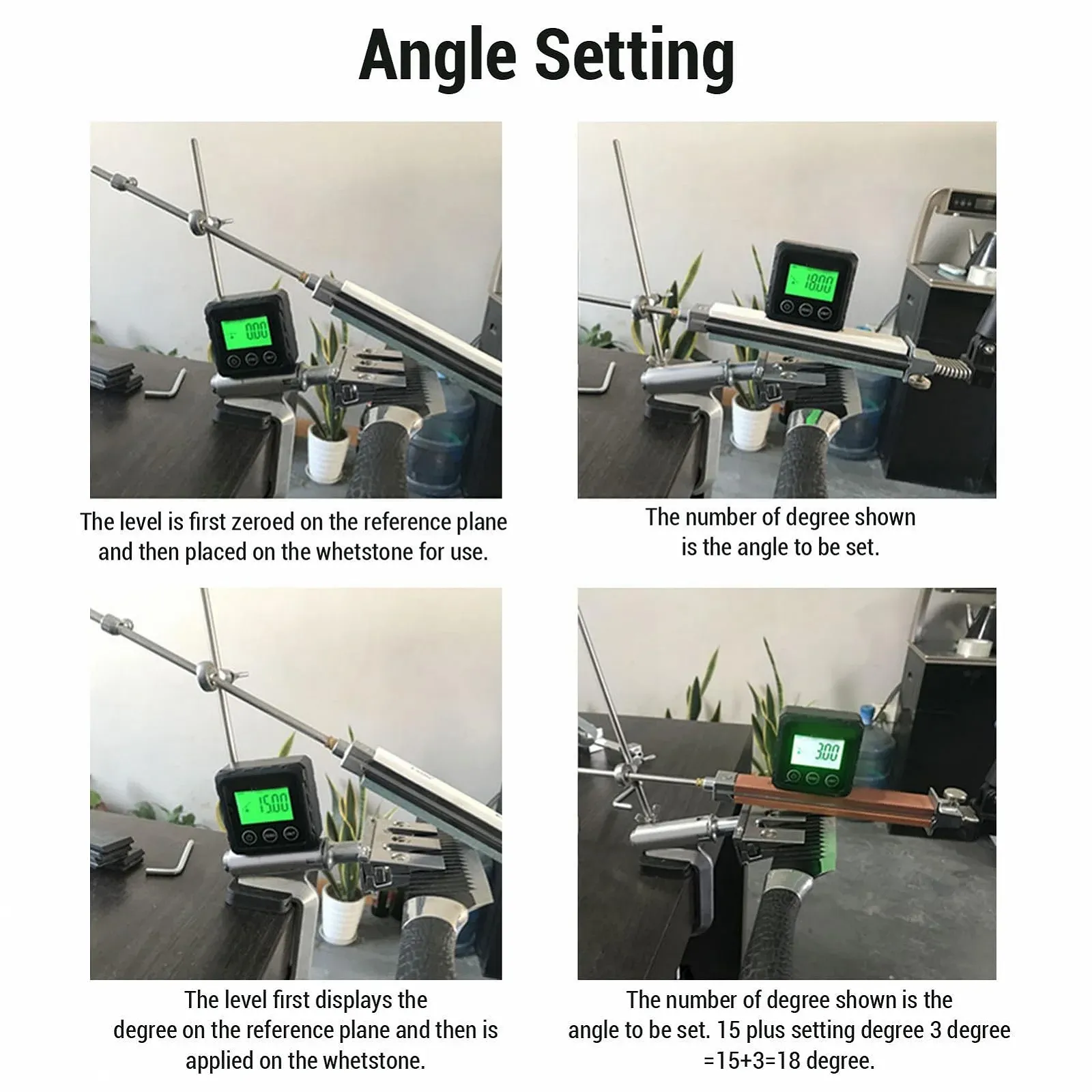 Набор для заточки Fabater с фиксированным углом 8 камней быстросъемная конструкция Silver, фото №5