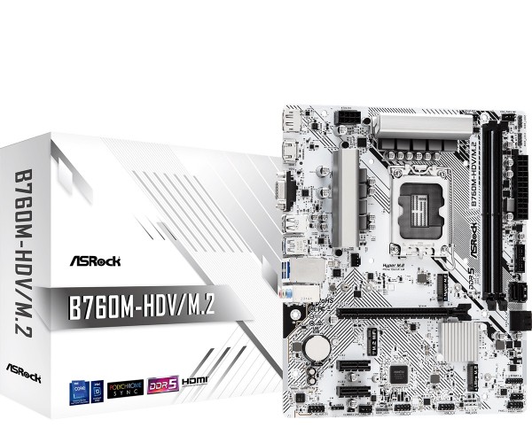 Материнська плата ASRock B760M-HDV/M.2 Socket 1700, фото №1 Материнська плата ASRock B760M-HDV/M.2 Socket 1700, фото №1
