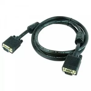 Кабель мультимедийный VGA 1.8m HD15M Pro black REAL-EL EL123500043 synthetic.ua - Фото 1