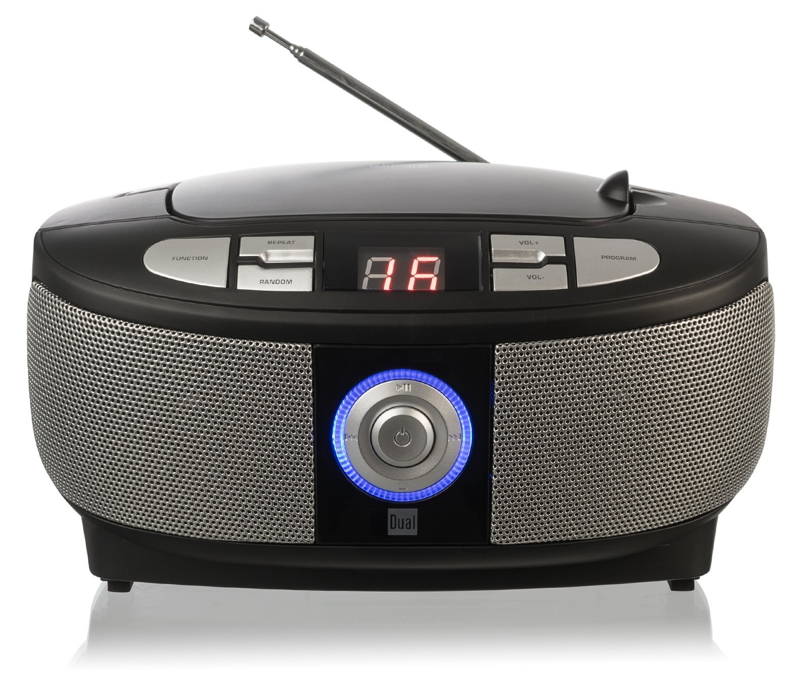 Стереосистема Dual P 49-1 с CD-проигрывателем FM-радио, LED-дисплей, питание от сети или аккумулятора, черный, фото №4
