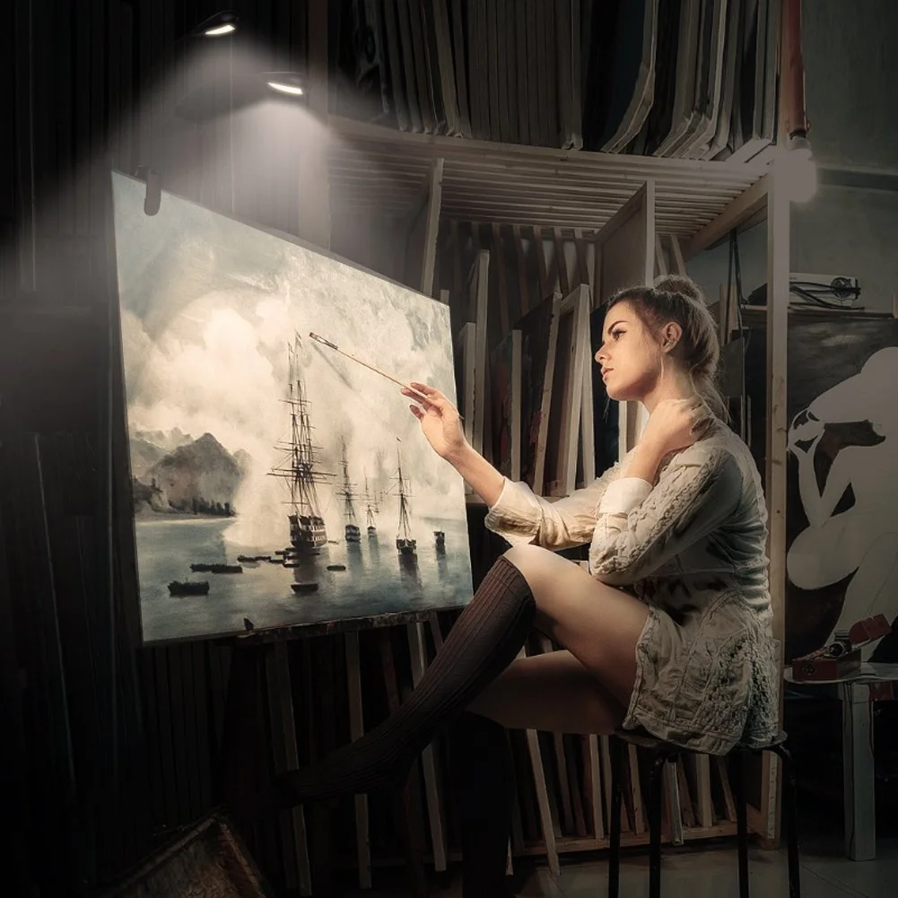 Лампа для читання Akozon 14 LED USB Dimmable Clamp Light, фото №6