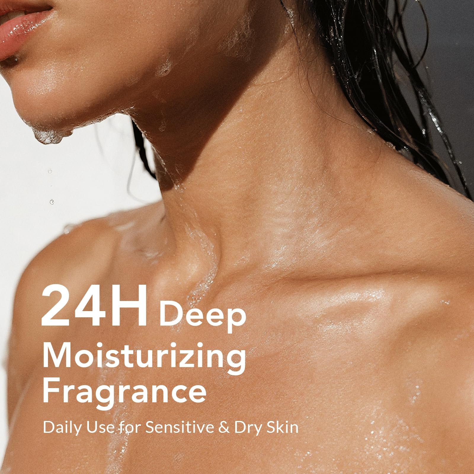 Гель для душу Kustie Cherry Blossom з натуральними пелюстками та ефірними оліями для чоловіків та жінок 24 год аромату зволожувальний для чутливої та сухої шкіри, фото №4