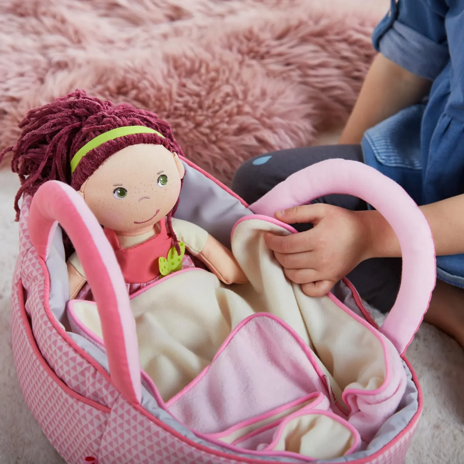 Сумка-переноска для ляльки HABA Рожева, фото №6 Сумка-переноска для ляльки HABA Рожева, фото №6
