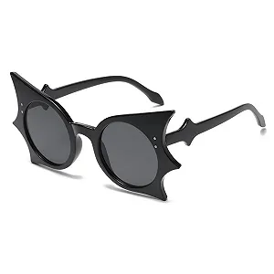 Солнцезащитные Очки Ретро Кошачье Око, Круглые Линзы, Qinqilanqi-S, Защита от УФ-лучей, для Женщин и Мужчин. - Фото 1