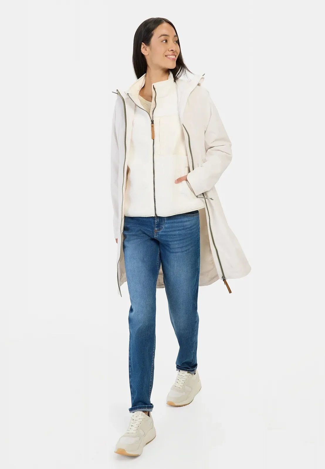 Функціональне пальто camel active Жіноче з капюшоном, фото №4 Функціональне пальто camel active Жіноче з капюшоном, фото №4