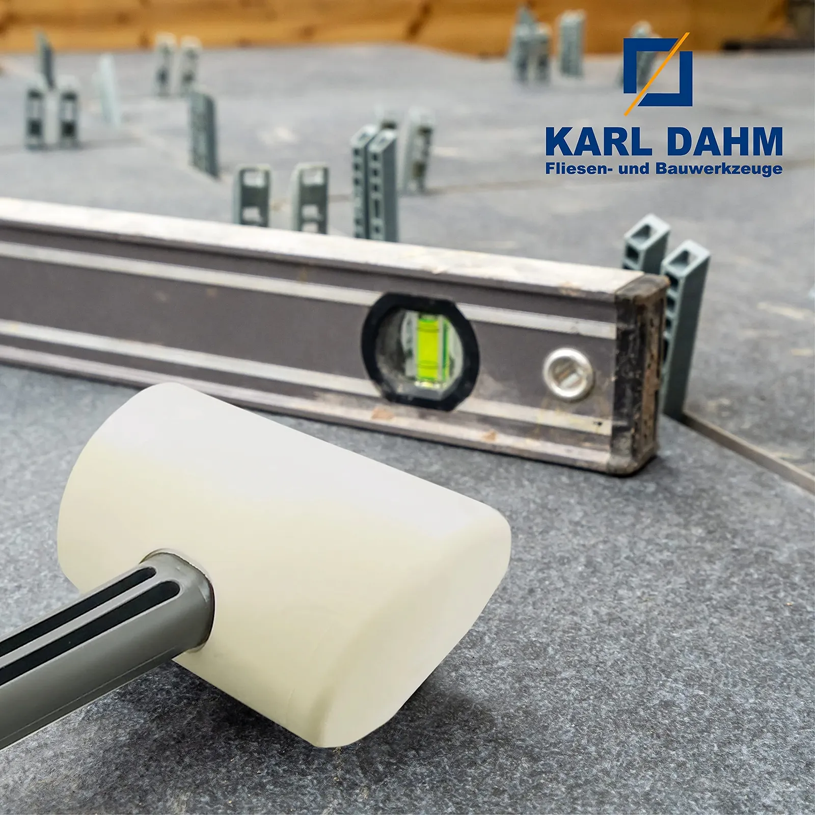 Киянка резиновая Karl Dahm 10506 55 мм 300 г белая, фото №5