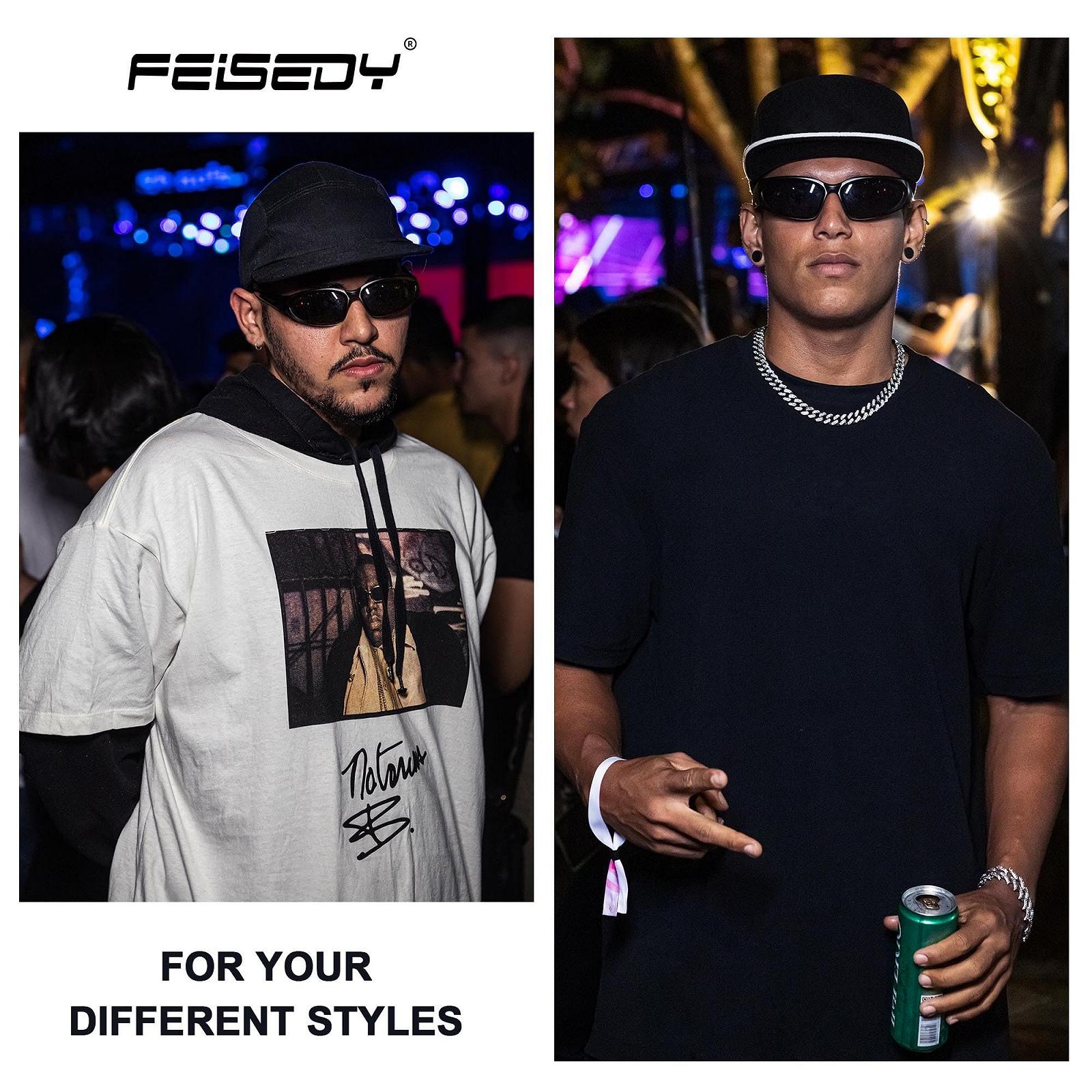 Сонцезахисні окуляри FEISEDY Wraparound Futuristic B2951, фото №2