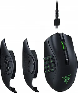 Купить Игровая беспроводная мышь Razer Naga PRO / Bluetooth / Радиоканал / 16000 DPI / 8 кнопок / Подсветка / Инерционное 4Д колесо / Черная (PRO RZ01-0342) - Фото 1 Игровая беспроводная мышь Razer Naga PRO / Bluetooth / Радиоканал / 16000 DPI / 8 кнопок / Подсветка / Инерционное 4Д колесо / Черная (PRO RZ01-0342) - Фото 1