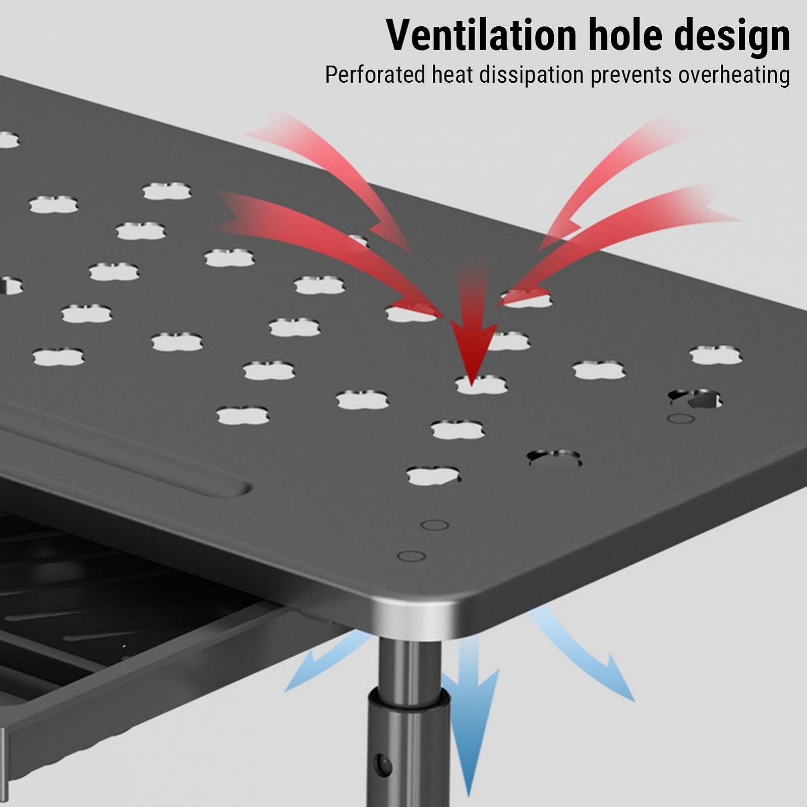 Подставка для компьютера Bewinner с ящиком Black, фото №5