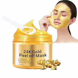 Маска для лица 24k Gold Peel Off, антивозрастная, для ухода за кожей и красоты, увлажнение и антивозрастной эффект, лифтинг, корейская маска для лица, 120 мл - Фото 1