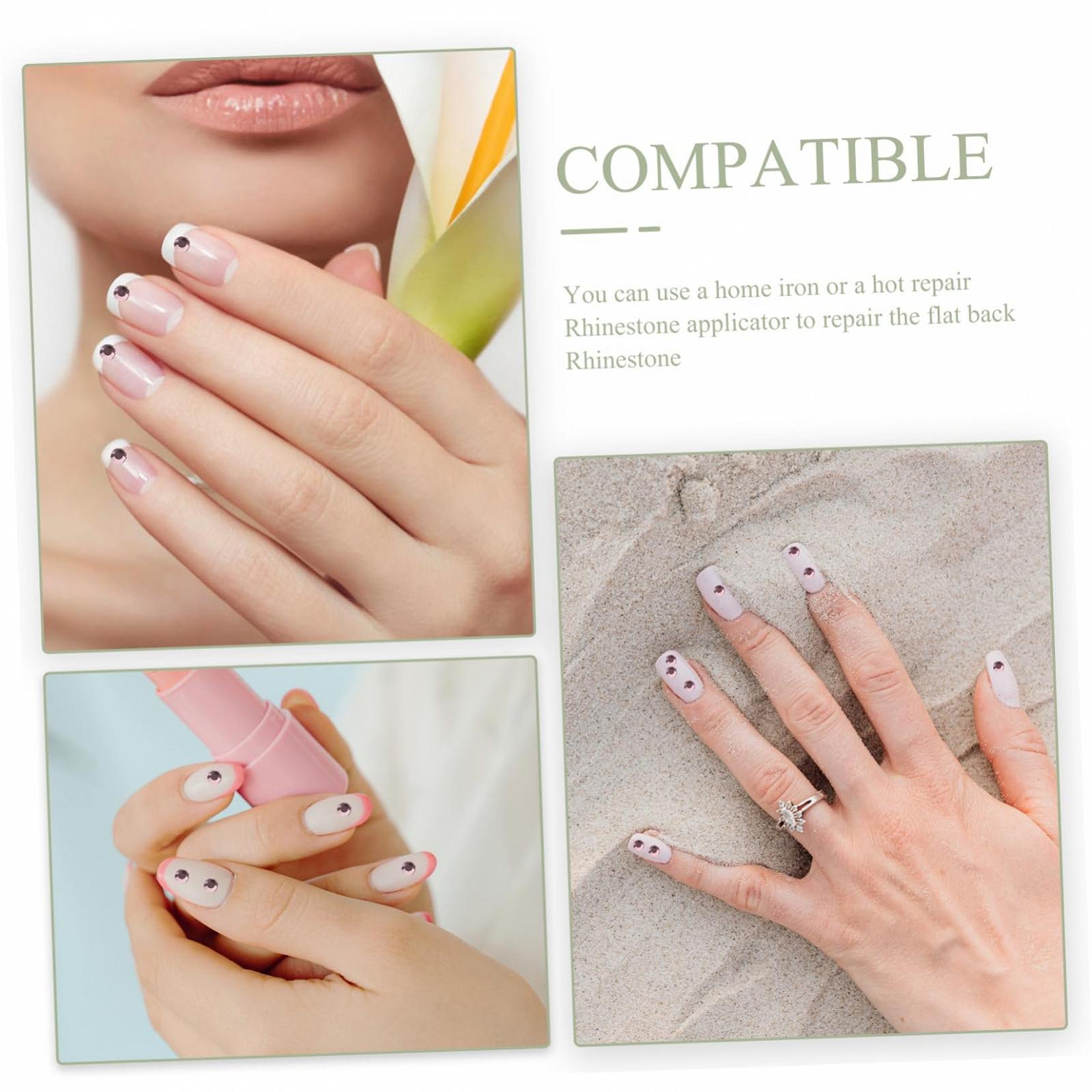 Стрази POPETPOP 1 Каміння для дизайну нігтів Скляні кристали 3D, фото №5