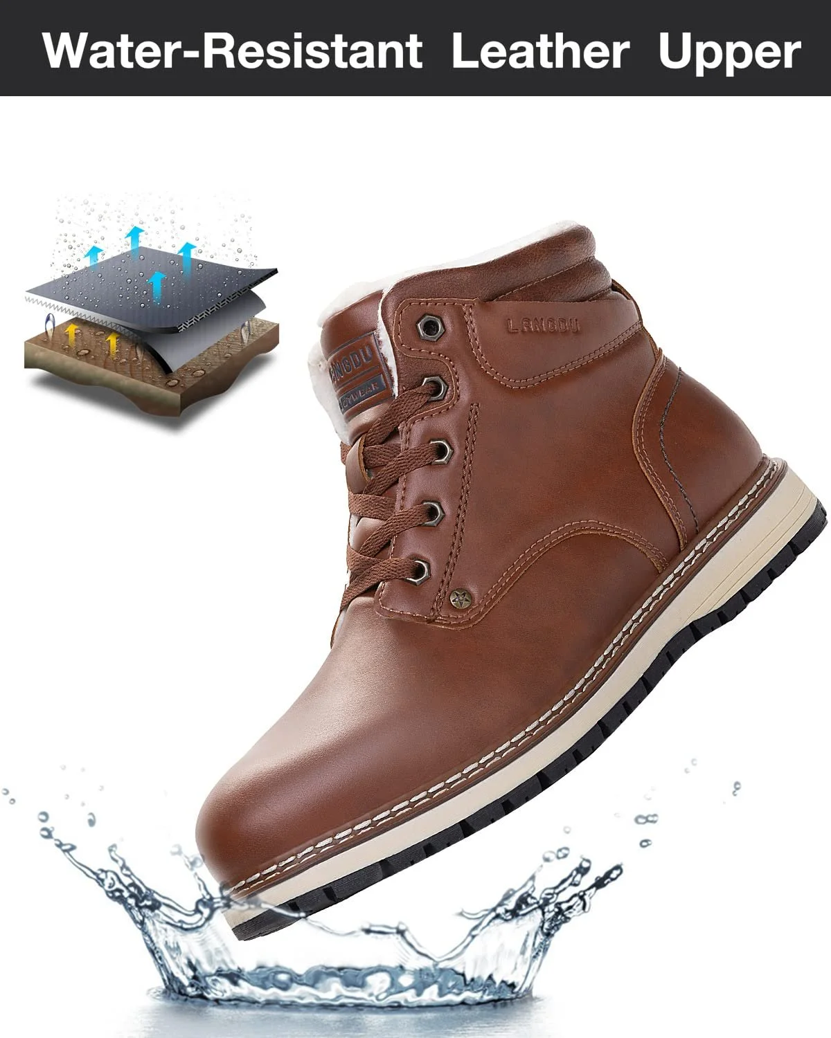 Чоботи Зимові LANGDU Чоловічі, фото №3