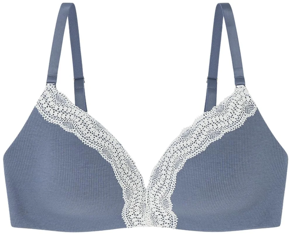 Бюстгальтер треугольный Women'secret Cotton Collection с вкладышами мережевной Light Blue, фото №1 Бюстгальтер треугольный Women'secret Cotton Collection с вкладышами мережевной Light Blue, фото №1