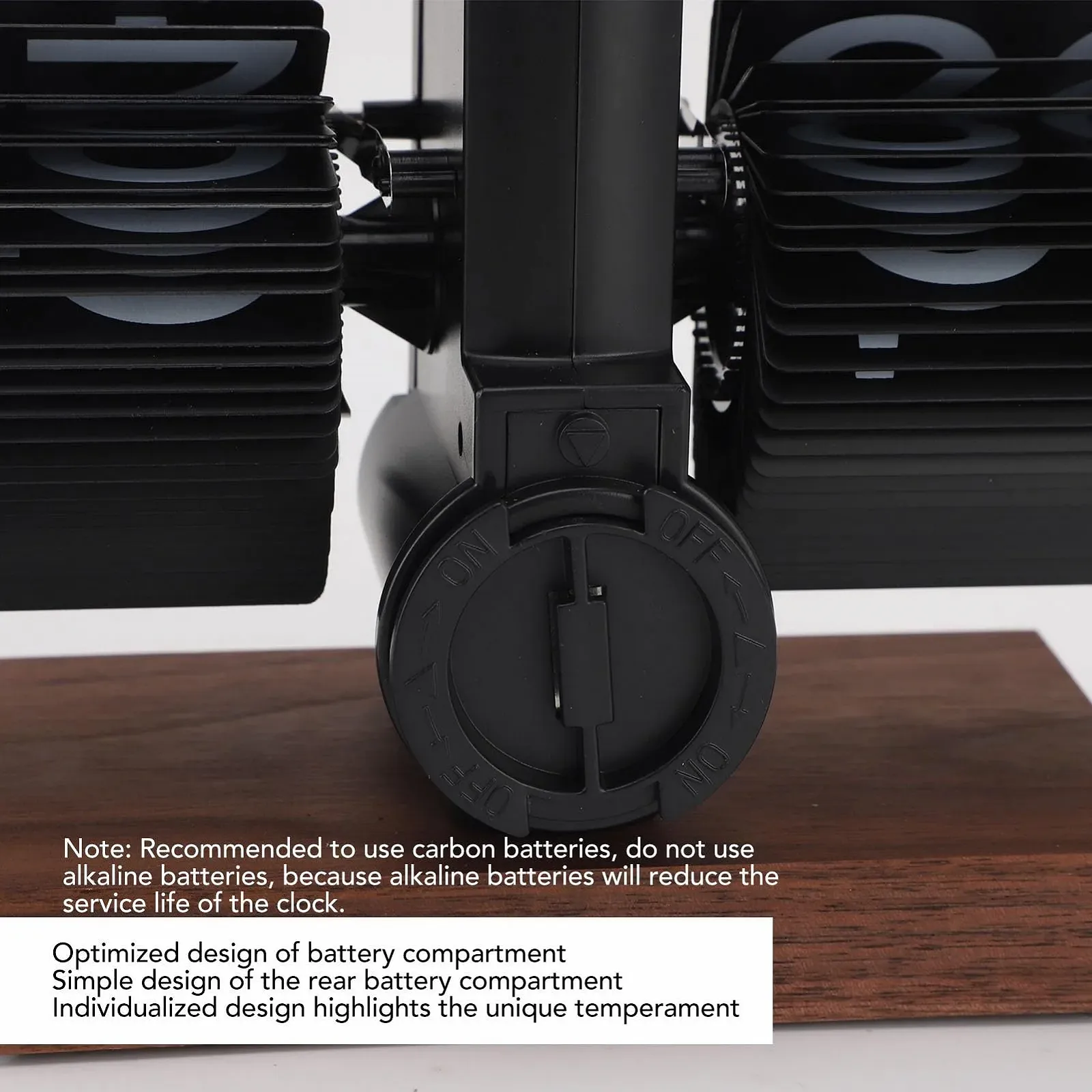 Настільний годинник Atyhao Вінтажний 24-годинний перекидний з регульованою батарейкою, фото №8