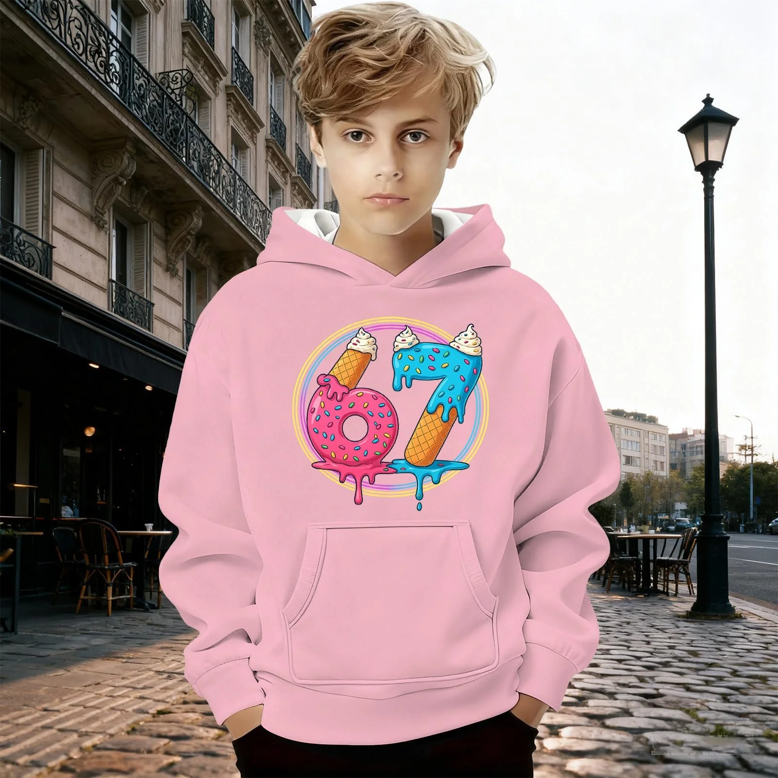 Пуловер Толстовка для дівчат 67 Prints, фото №3